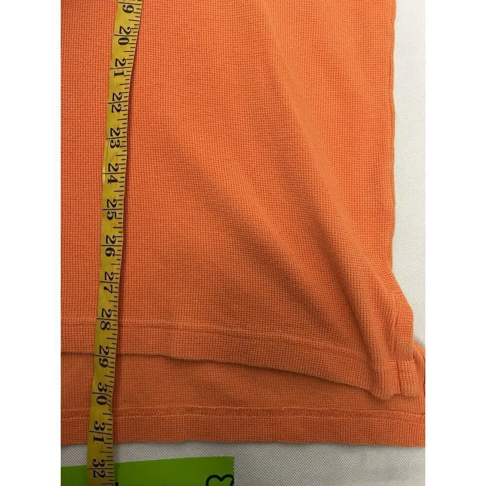 VTG Polo Sport Ralph Lauren Men’s Polo Shirt Waffle Knit Orange Spell Out XLarge